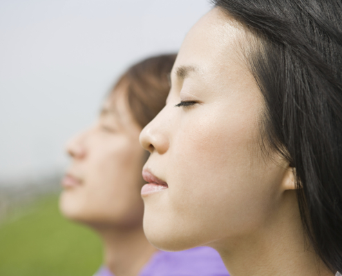 Polyvagal exercise for anxiety